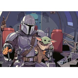 Star Wars The Mandalorian Puzzle Cartoon (1000 Teile)