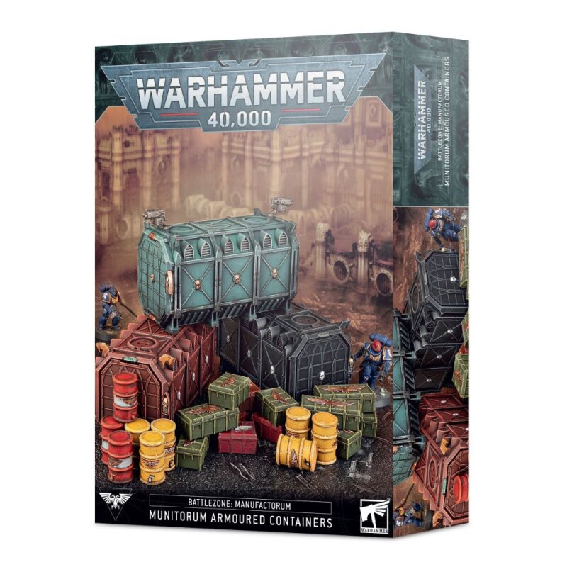 Imperial supply containers & crates Kromlech Scenery 40K NEW mechanicus sector 