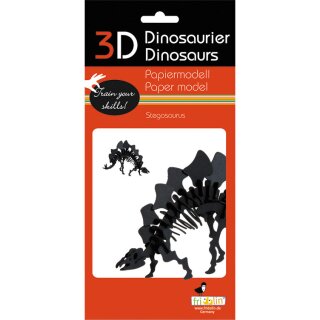 3D-Modell, Stegosaurus, Spezialkarton, gelasert