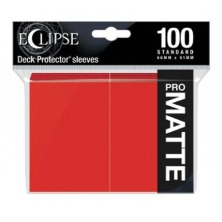 UP - Eclipse Matte Standard Sleeves: Apple Red (100)