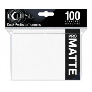 UP - Eclipse Matte Standard Sleeves: Arctic White (100)