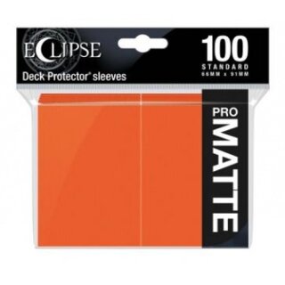 UP - Eclipse Matte Standard Sleeves: Pumpkin Orange (100)