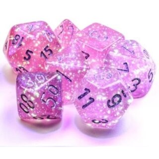 Borealis&reg; Pink/silver Luminary Set of d10s (10)