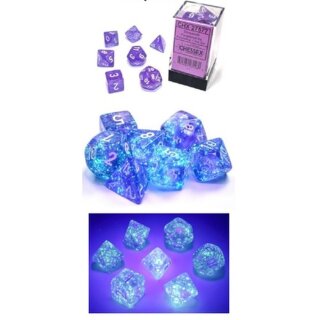 Borealis&reg; Polyhedral Pink/silver Luminary Set (7)