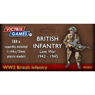 British infantry and heavy weapons