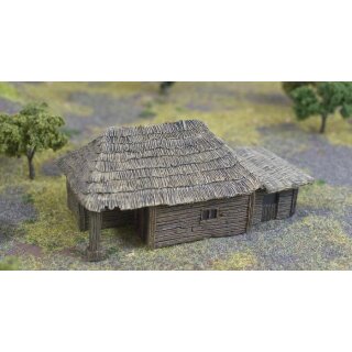 Big peasant hut with attachment