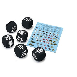 World of Tanks - Tank Ace Dice (6) &amp; Decals (1)