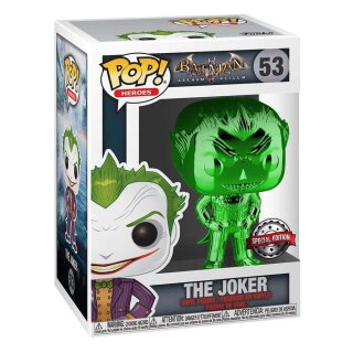 DC POP! Heroes Vinyl Figur The Joker (Green Chrome) 9 cm