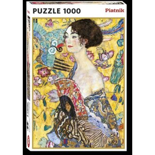 Puzzle - Klimt - Dame mit F&auml;cher (1000 Teile)