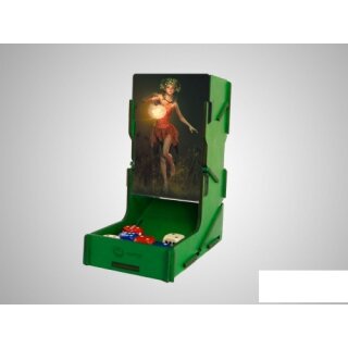 e-Raptor Dice Tower swap! Green with Forest Fairy artwork