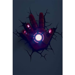 Avengers 3D LED Leuchte Iron Man Hand