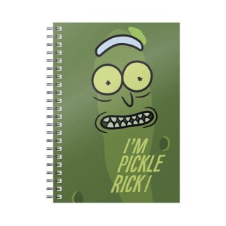 Rick &amp; Morty Notizbuch Im Pickle Rick