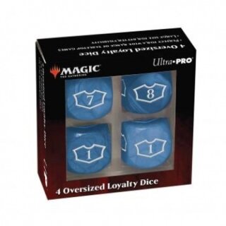 UP - Deluxe Loyalty Dice Set  for Magic: The Gathering (Island) (4)