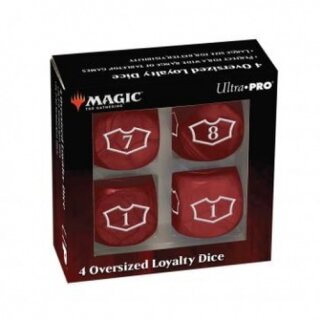 UP - Deluxe Loyalty Dice Set  for Magic: The Gathering (Mountains) (4)