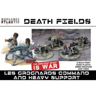 Death Fields - Les Grognards Command and Heavy Support (6) (28mm)