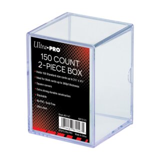 UP - 2-Piece Storage Box - for 150 Cards - Clear