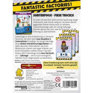 Fantastic Factories: Subterfuge [Erweiterung] (DE)