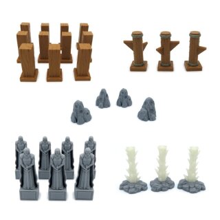 Scenery Update Pack for Gloomhaven to Jaws of the Lion &ndash; 69 Pieces
