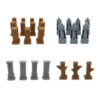 Full Scenery Pack for Jaws of the Lion &ndash; Gloomhaven &ndash; 114 Pieces