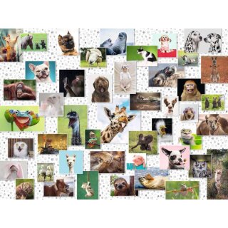 ** % SALE % ** Ravensburger Puzzle: Funny Animals Collage (1500 Teile)