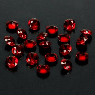 Spielmarker / Kristalldiamanten, Rubin (rot) (20)