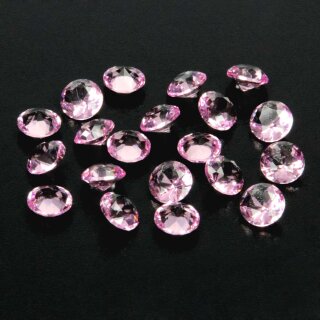 Spielmarker / Kristalldiamanten, Rosenquartz (rosa) (20)