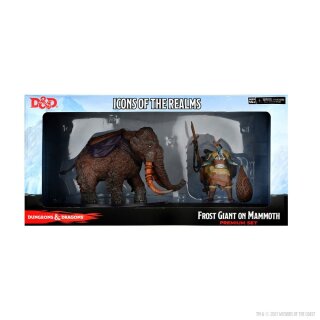 D&amp;D Icons of the Realms Miniatures: Snowbound Frost Giant and Mammoth Premium Set (2)