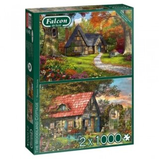 Puzzle - The Woodland Cottage (2x1000 Teile)
