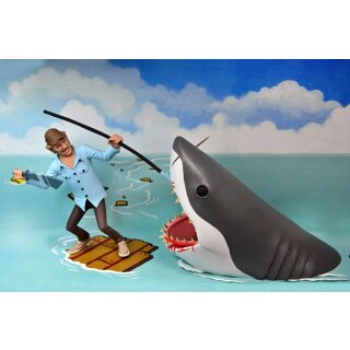 Der wei&szlig;e Hai Actionfiguren Doppelpack Toony Terrors Jaws &amp; Quint 15 cm
