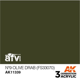 N&deg;9 Olive Drab (FS33070) (17 ml)