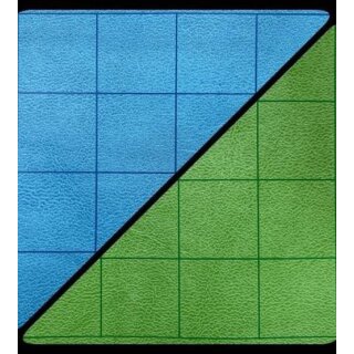 Battlemat 1&rdquo; Reversible Blue-Green Squares (23&frac12;&rdquo; x 26&rdquo; Playing Surface)