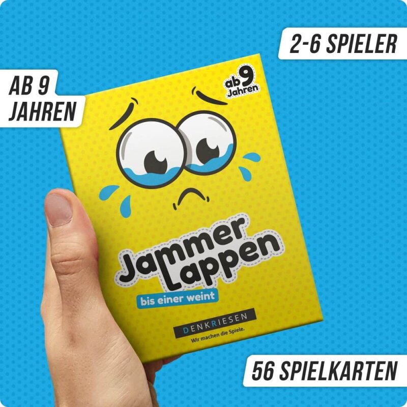 DENKRIES Das dramatisch lustige Kartenspiel ''bis einer weint'' JAMMERLAPPEN 