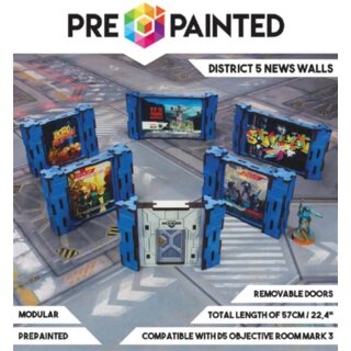 District 5 News Walls (6) PREPAINTED (blue)