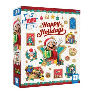 Super Mario &quot;Happy Holidays&quot; Puzzle (1000 Teile)