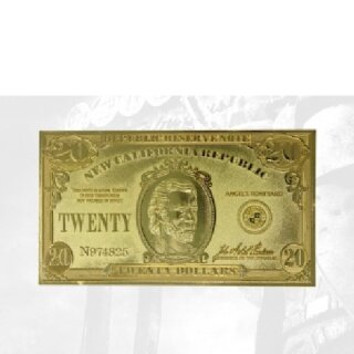 Fallout New Vegas 24k Gold Plated Limited Edition Replica NCR $20 Bill