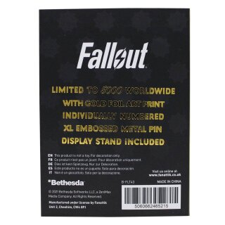 Fallout 24K Gold Plated XL Premium Pin Badge