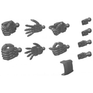 Builders Parts HD 1/144 MS Hand 02 (Zeon) Dark Gray