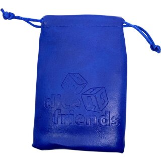 W&uuml;rfelbeutel: PU-Leather-Bag Blue