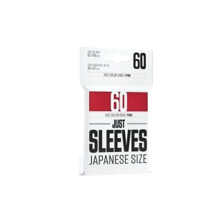 Just Sleeves - Japanese Size Red (60)