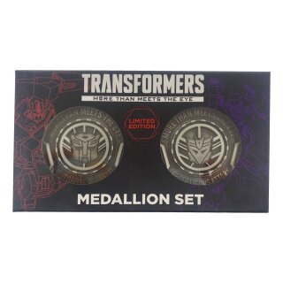 Transformers Medaillen-Set Autobots &amp; Decepticons Limited Edition (2)