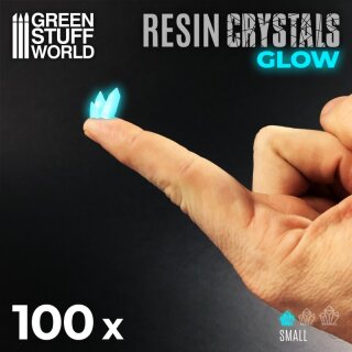 Resinkristalle - Aqua Turquoise Glow (Klein)