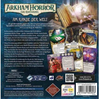 Arkham Horror: Am Rande der Welt - Ermittler-Erweiterung (DE)