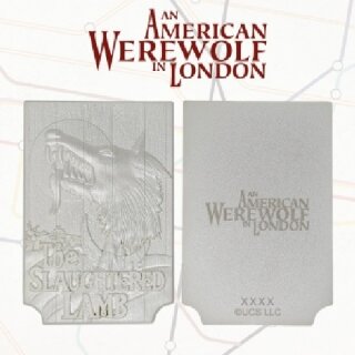 ** % SALE % ** American Werewolf in London limited edition silver plated replica