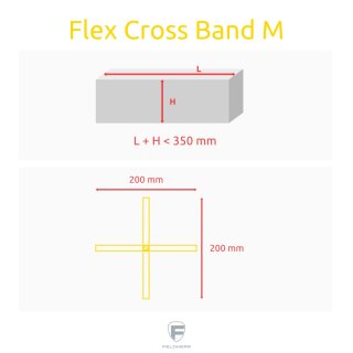Feldherr Flex Cross Band gelb - Gr&ouml;&szlig;e M