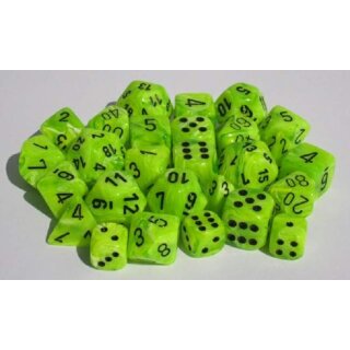 Vortex Mini-Polyhedral Bright Green/black W&uuml;rfel (7)