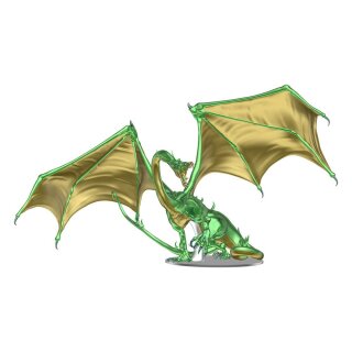 D&amp;D Icons of the Realm Premium Statue Adult Emerald Dragon 36 cm