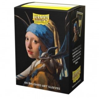 Dragon Shield Brushed Art Sleeves - Girl with a Pearl Earring (100)