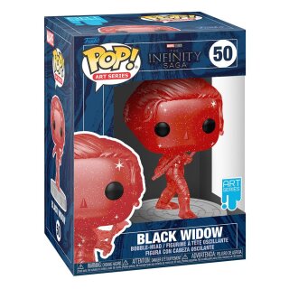 ** % SALE % ** Infinity Saga POP! Artist Series Vinyl Figur Black Widow (Red) 9 cm