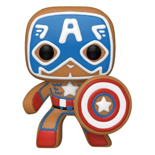 Marvel POP! Vinyl Figur Holiday Captain America 9 cm