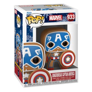 Marvel POP! Vinyl Figur Holiday Captain America 9 cm